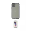 ieg™ iPhone 12 Pro Max Kılıf Ahenk Çizgi Serisi - Siyah Joko 5D Cam