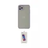 ieg™ iPhone 12 Pro Max Kılıf Ahenk Çizgi Serisi - Siyah Joko 5D Cam
