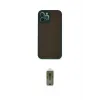 ieg™ iPhone 12 Pro Max Kılıf Ahenk Çizgi Serisi - Siyah Joko Magic 5D Hayalet Cam