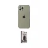 ieg™ iPhone 12 Pro Max Kılıf Ahenk Doku - Siyah Bilvis Hayalet Cam Ekran Koruyucu