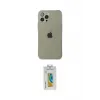 ieg™ iPhone 12 Pro Max Kılıf Ahenk Doku - Siyah Polymer Nano Ekran Koruyucu