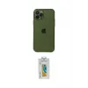 ieg™ iPhone 12 Pro Max Kılıf Ahenk Doku - Siyah Polymer Nano Ekran Koruyucu