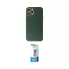 ieg™ iPhone 12 Pro Max Kılıf Ahenk Işık - Siyah 5D Eko Cam Ekran Koruyucu