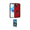 ieg™ iPhone 12 Pro Max Kılıf Ahenk Klasik Koleksiyonu - Siyah 34D Izgaralı Cam