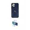 ieg™ iPhone 12 Pro Max Kılıf Ahenk Klasik - Siyah 3D Antistatik Cam Ekran Koruyucu