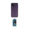 ieg™ iPhone 12 Pro Max Kılıf Akış Minimal Özel Seri - Siyah 18D Cam Ekran Koruyucu