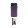 ieg™ iPhone 12 Pro Max Kılıf Akış Minimal Özel Seri - Siyah Bilvis Hayalet Cam Ekran Koruyucu