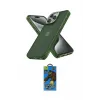 ieg™ iPhone 12 Pro Max Kılıf Atlas Form - Siyah 18D Cam Ekran Koruyucu