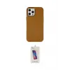 ieg™ iPhone 12 Pro Max Kılıf Çekirdek Çizgi - Siyah Joko 5D Cam