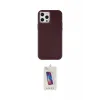 ieg™ iPhone 12 Pro Max Kılıf Çekirdek Çizgi - Siyah Joko 5D Cam