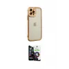 ieg™ iPhone 12 Pro Max Kılıf Çekirdek Klasik Serisi - Şeffaf Temperli Cam Ekran Koruyucu