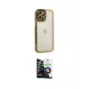 ieg™ iPhone 12 Pro Max Kılıf Çekirdek Klasik Serisi - Şeffaf Temperli Cam Ekran Koruyucu