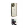 ieg™ iPhone 12 Pro Max Kılıf Çekirdek Klasik Serisi - Şeffaf Temperli Cam Ekran Koruyucu