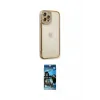 ieg™ iPhone 12 Pro Max Kılıf Çekirdek Klasik Serisi - Siyah 34D Izgaralı Cam