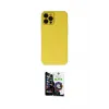 ieg™ iPhone 12 Pro Max Kılıf Çekirdek Modern Serisi - Şeffaf Temperli Cam Ekran Koruyucu