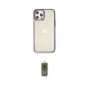 ieg™ iPhone 12 Pro Max Kılıf Doruk Doku Prime - Siyah Joko Magic 5D Hayalet Cam