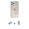 ieg™ iPhone 12 Pro Max Kılıf Eksen Asil Prime - Siyah Joko Magic 5D Cam + Shine Kamera Lens Koruma Cam - MI