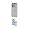 ieg™ iPhone 12 Pro Max Kılıf Eksen Doku Prime - Şeffaf Royal Nano Ekran Koruyucu