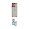 ieg™ iPhone 12 Pro Max Kılıf Eksen Doku Prime - Şeffaf Royal Nano Ekran Koruyucu
