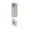 ieg™ iPhone 12 Pro Max Kılıf Eksen Doku Prime - Şeffaf Royal Nano Ekran Koruyucu