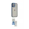 ieg™ iPhone 12 Pro Max Kılıf Eksen Doku Prime - Şeffaf Royal Nano Ekran Koruyucu