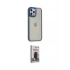 ieg™ iPhone 12 Pro Max Kılıf Eksen Doku Prime - Siyah Bilvis Hayalet Cam Ekran Koruyucu
