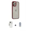 ieg™ iPhone 12 Pro Max Kılıf Eksen Doku Prime - Siyah Joko Magic 5D Cam + Shine Kamera Lens - GD