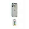 ieg™ iPhone 12 Pro Max Kılıf Eksen Doku Prime - Siyah Polymer Nano Ekran Koruyucu