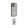 ieg™ iPhone 12 Pro Max Kılıf Eksen Doku Prime - Siyah Polymer Nano Ekran Koruyucu