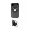 ieg™ iPhone 12 Pro Max Kılıf Eksen Klasik Prime - Şeffaf Temperli Cam Ekran Koruyucu
