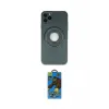 ieg™ iPhone 12 Pro Max Kılıf Eksen Klasik Prime - Siyah 18D Cam Ekran Koruyucu