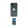 ieg™ iPhone 12 Pro Max Kılıf Eksen Klasik Prime - Siyah 34D Izgaralı Cam