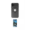 ieg™ iPhone 12 Pro Max Kılıf Eksen Klasik Prime - Siyah 34D Izgaralı Cam