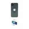 ieg™ iPhone 12 Pro Max Kılıf Eksen Klasik Prime - Siyah 3D Antistatik Cam Ekran Koruyucu