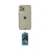 ieg™ iPhone 12 Pro Max Kılıf Eksen Minimal Koleksiyonu - Siyah 18D Cam Ekran Koruyucu