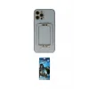 ieg™ iPhone 12 Pro Max Kılıf Kozmos Minimal Prime - Siyah 34D Izgaralı Cam