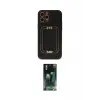 ieg™ iPhone 12 Pro Max Kılıf Kozmos Minimal Prime - Siyah 360 Mat Full Body Arka Koruyucu