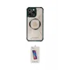 ieg™ iPhone 12 Pro Max Kılıf Kutup Modern - Siyah Joko 5D Cam