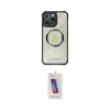 ieg™ iPhone 12 Pro Max Kılıf Kutup Modern - Siyah Joko 5D Cam