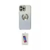 ieg™ iPhone 12 Pro Max Kılıf Kutup Yansıma Özel Seri - Siyah Joko 5D Cam