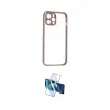 ieg™ iPhone 12 Pro Max Kılıf Nova Asil Özel Seri - Siyah 3D Antistatik Cam Ekran Koruyucu