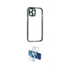 ieg™ iPhone 12 Pro Max Kılıf Nova Asil Özel Seri - Siyah 3D Antistatik Cam Ekran Koruyucu