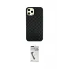 ieg™ iPhone 12 Pro Max Kılıf Nova Çizgi - Şeffaf Uv Polymer Nano Ekran Koruyucu