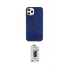 ieg™ iPhone 12 Pro Max Kılıf Nova Çizgi - Siyah Bilvis Hayalet Cam Ekran Koruyucu