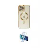 ieg™ iPhone 12 Pro Max Kılıf Nova Işık Özel Seri - Siyah 3D Antistatik Cam Ekran Koruyucu