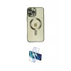 ieg™ iPhone 12 Pro Max Kılıf Nova Işık Özel Seri - Siyah 3D Antistatik Cam Ekran Koruyucu