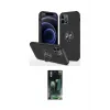 ieg™ iPhone 12 Pro Max Kılıf Odak Form Prime - Şeffaf 360 Full Body Arka Koruyucu