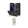 ieg™ iPhone 12 Pro Max Kılıf Odak Form Prime - Siyah Mat Seramik Nano Ekran Koruyucu