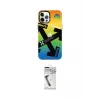 ieg™ iPhone 12 Pro Max Kılıf Siluet Çizgi Koleksiyonu - Şeffaf Uv Polymer Nano Ekran Koruyucu