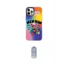 ieg™ iPhone 12 Pro Max Kılıf Siluet Çizgi Koleksiyonu - Siyah Joko Magic 5D Cam